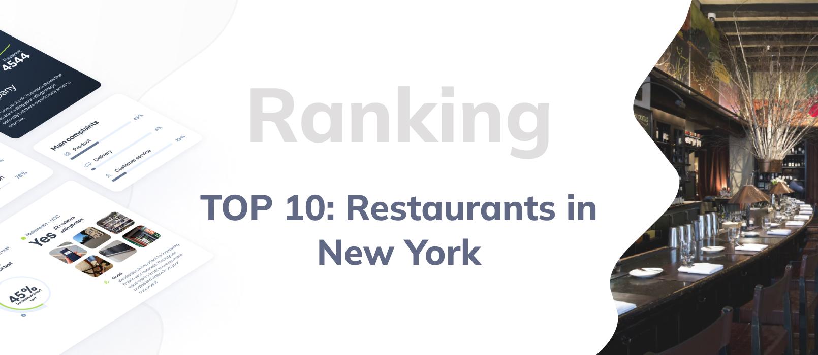 Restaurants in New York - ranking TOP 10