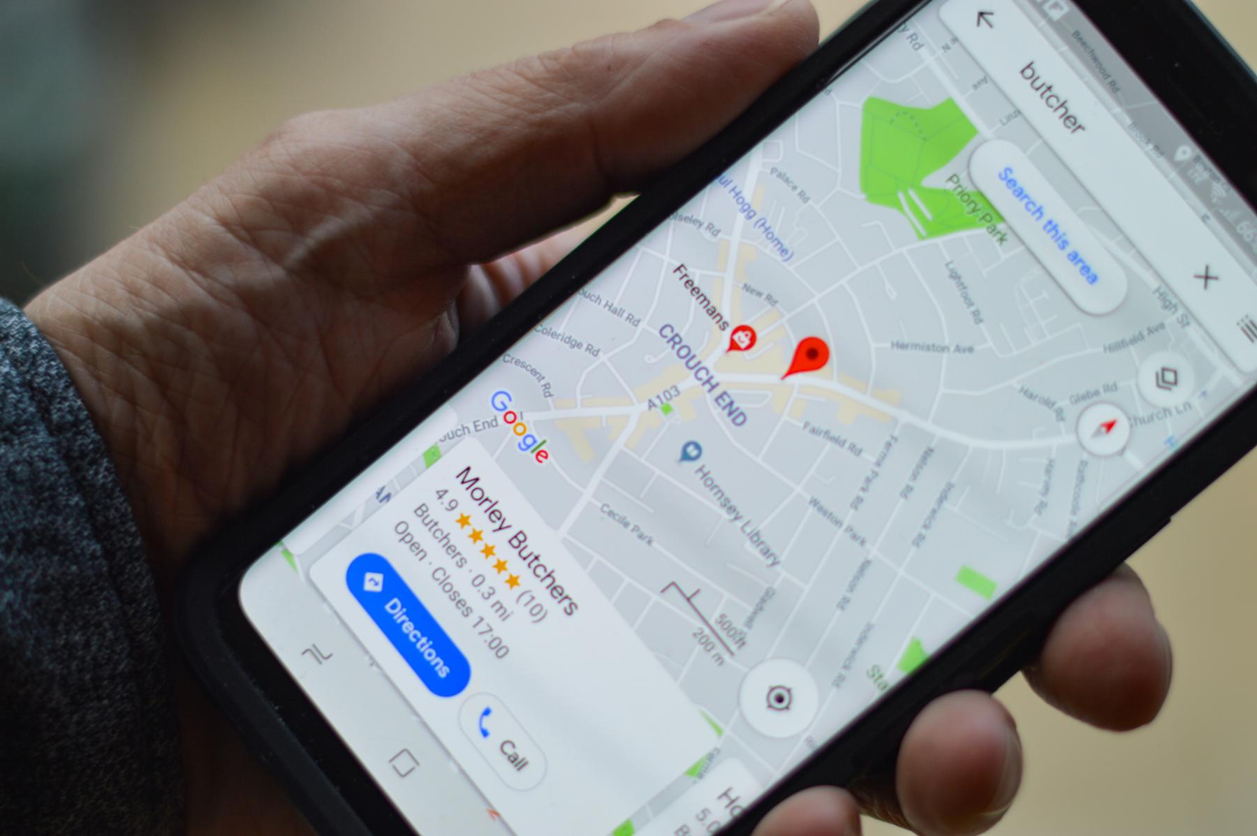 Opinie w Google Maps