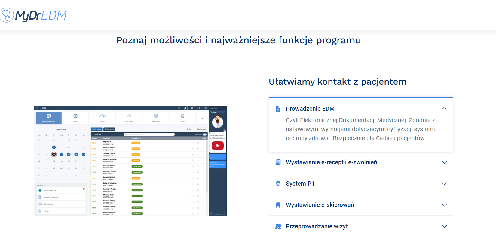 System medyczny MyDrEDM